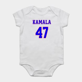 Kamala 47  - Blue and Red Baby Bodysuit